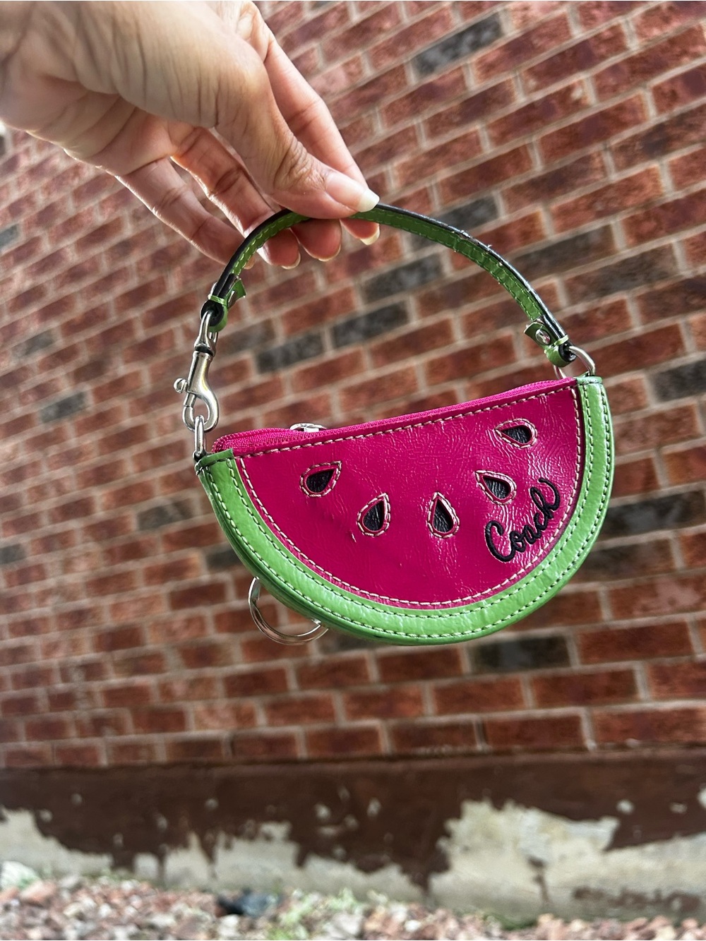 Coach watermelon coin purse